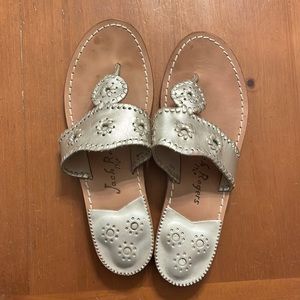 Jack Rodgers W8 silver sandals